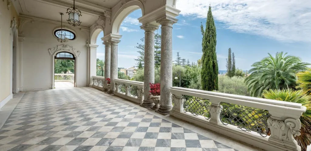 La loggia di Villa Regina Margherita