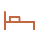 Icona letto (dove dormire)